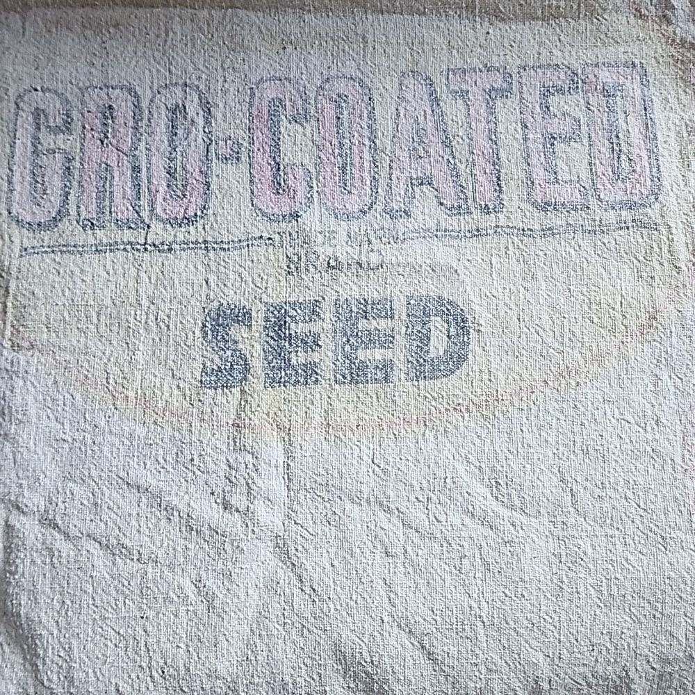 Vintage Ranger Muslin Alfalfa Grow Seed Sack Farm Core